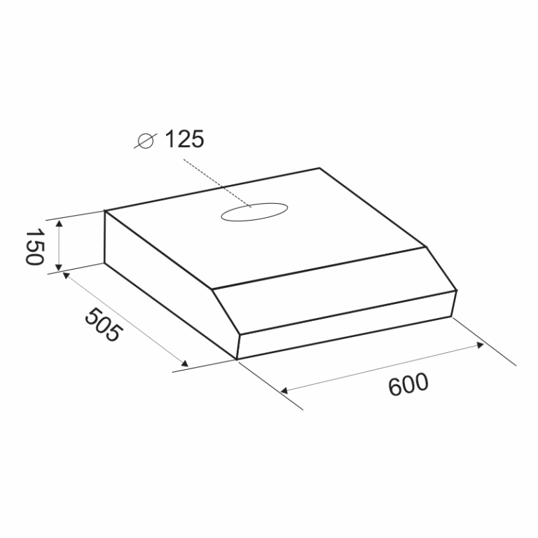 Hotte Casquette Focus F.602W 60 cm Blanc Tunisie