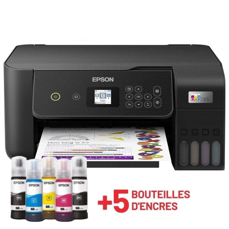 Imprimante Multifonction À Réservoir Intégré 3en1 Couleur A4 Epson Ecotank L3260 Usb & Wifi – C11CJ66408 Tunisie