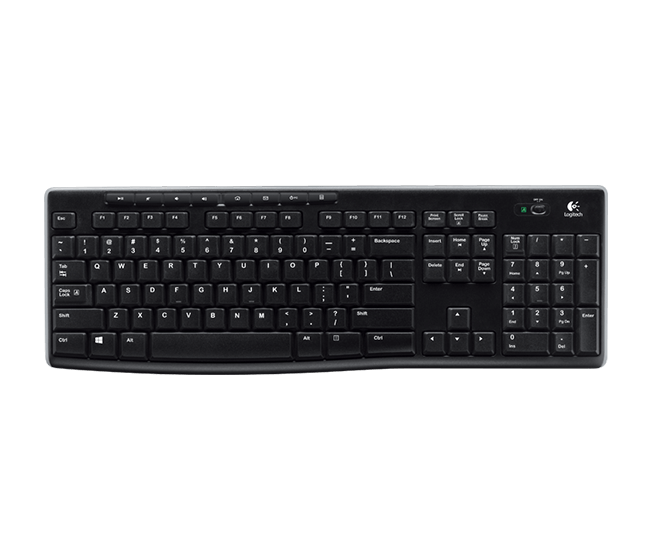Clavier Sans Fil Multimédia Logitech K270 -Noir -920-003748 Tunisie