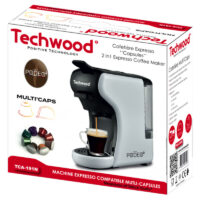 Machine à Café Expresso 2 en 1 Techwood TCA-191N Blanc Tunisie