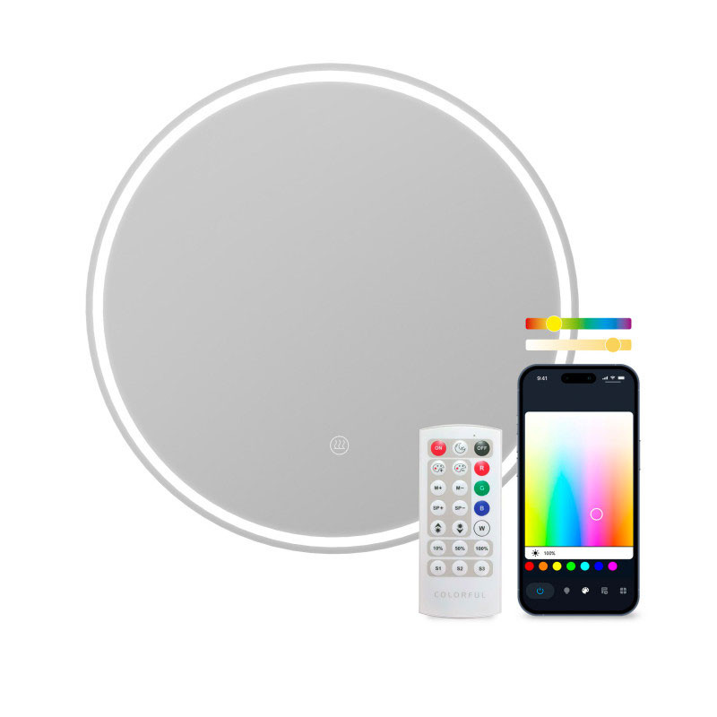 Miroir intelligent KSIX Oasis, antibuée Ø70 cm,haut-parleur intégré – BESP01 Tunisie