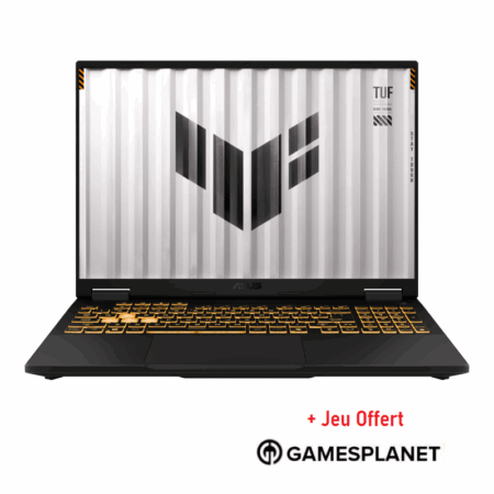 PC Portable Gamer ASUS F16 TUF608JMR-RV026W I7 14è Gén 16Go 1To RTX 5060 8G – Noir Tunisie