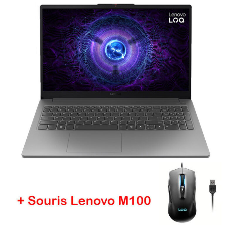 Pc Portable Gamer Lenovo LOQ 15IAX9E i5 12Gén 16Go 512Go SSD RTX 2050 4G Gris – 83LK0075FE Tunisie