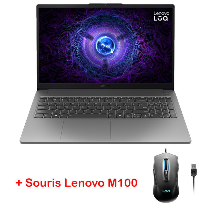 Pc Portable Gamer Lenovo LOQ 15IAX9E i5 12Gén 16Go 512Go SSD RTX 2050 4G Gris – 83LK0075FE Tunisie