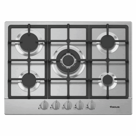 Plaque de Cuisson Focus F.478X 5 Feux 70 cm Inox Tunisie