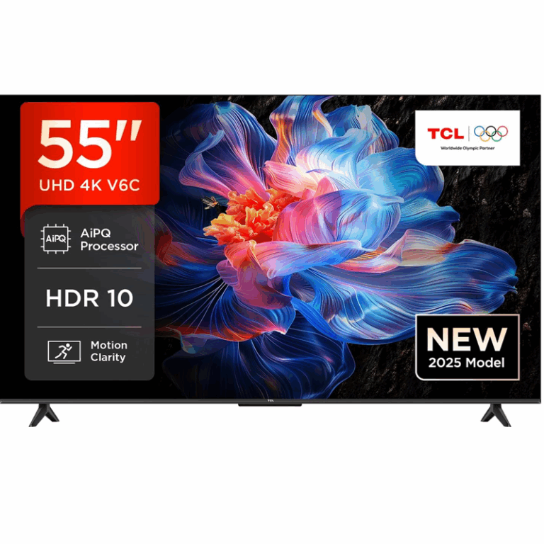 Téléviseur TCL 55V6C UHD 4K Smart Google TV 2025 Noir Tunisie