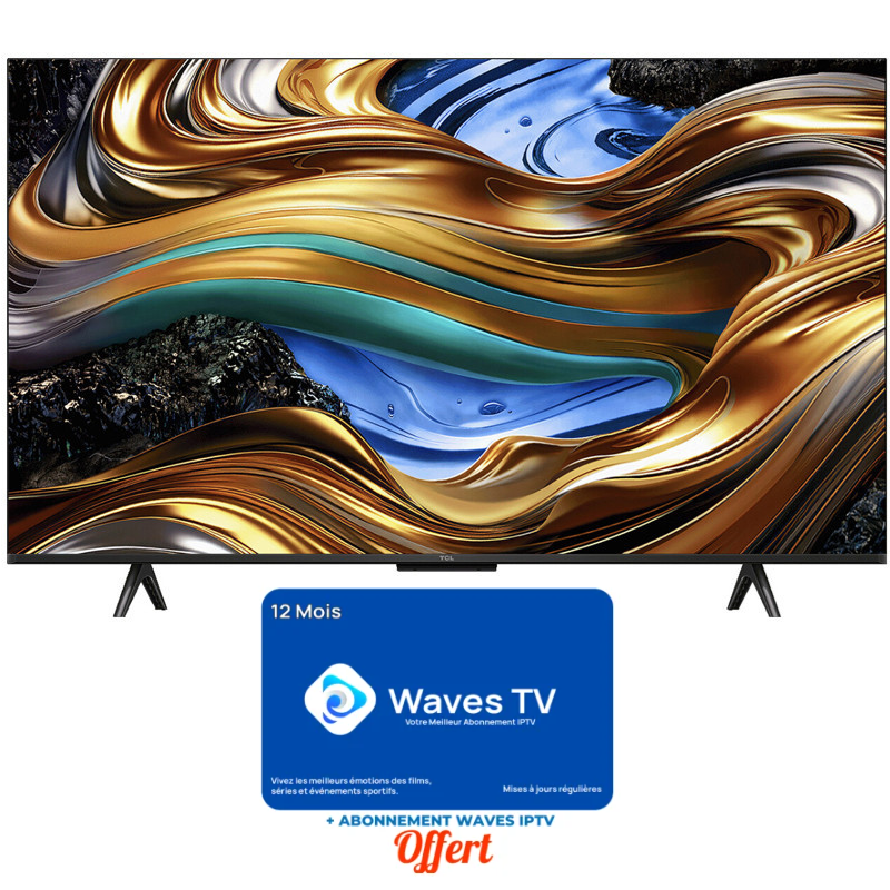 Téléviseur TCL 75P755 UHD 4K Smart Google 2024 Noir Tunisie