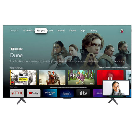 Téléviseur TCL 85P7K QLED UHD 4K Smart Google TV Noir Tunisie