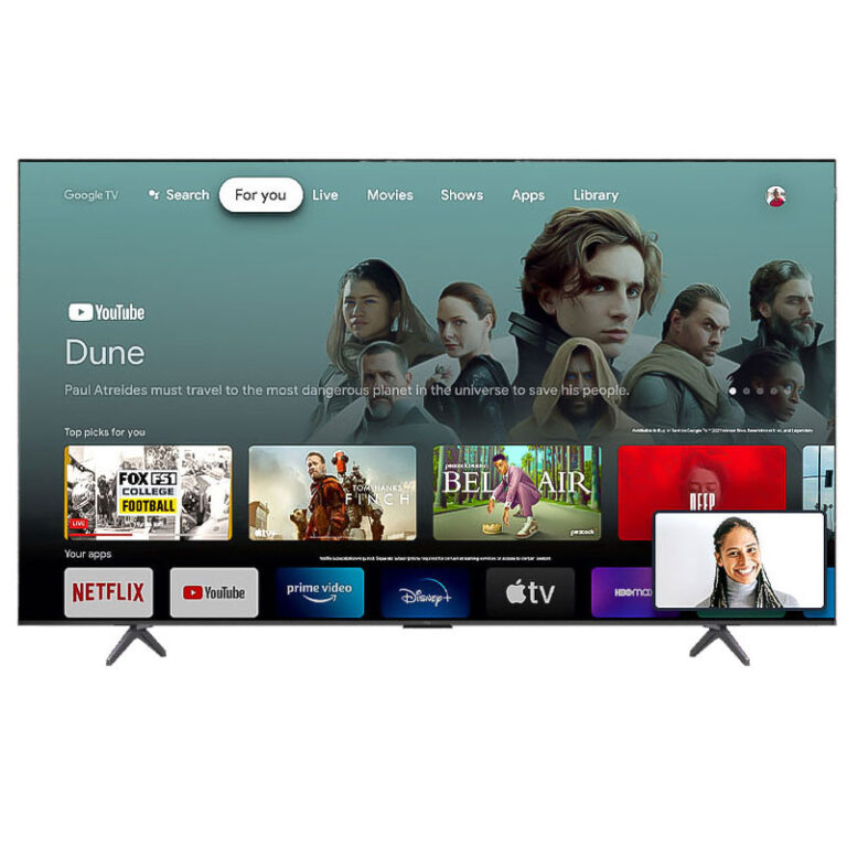 Téléviseur TCL 85P7K QLED UHD 4K Smart Google TV Noir Tunisie