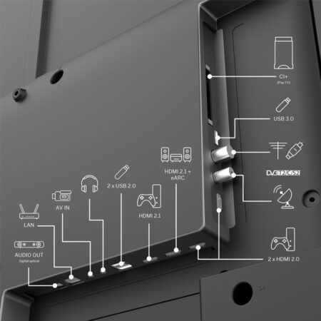 Téléviseur Thomson 50QG7C14 Smart QLED Pro Google Tv Noir Tunisie