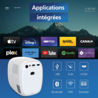 Vidéoprojecteur Philips NeoPix 130W Smart HD Blanc – NPX130W-INT Tunisie