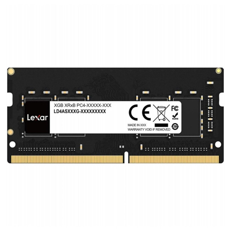 Barrette Mémoire Lexar 8go Ddr4 3200mhz So-dimm – LD4AS008G-B3200GSS Tunisie