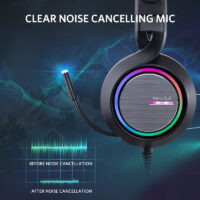 Casque Gaming Abkoncore B1000R Real5.2 – Noir – B1000R-blk Tunisie