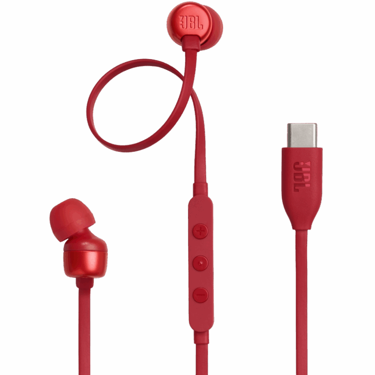 Écouteurs Filaire JBL Tune 310C USB – Rouge- 01117 Tunisie