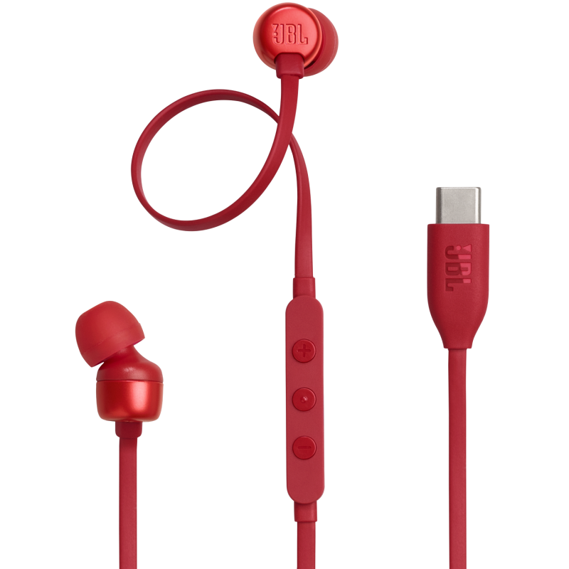 Écouteurs Filaire JBL Tune 310C USB – Rouge- 01117 Tunisie