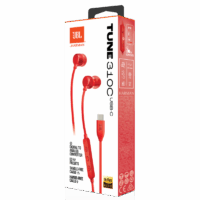Écouteurs Filaire JBL Tune 310C USB – Rouge- 01117 Tunisie
