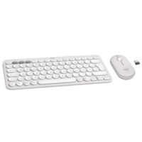 Ensemble Clavier et Souris Sans Fil LOGITECH Combo Pebble 2 – Blanc- 920-012210 Tunisie