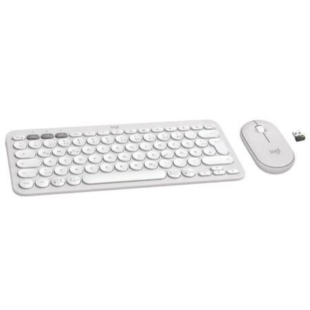 Ensemble Clavier et Souris Sans Fil LOGITECH Combo Pebble 2 – Blanc- 920-012210 Tunisie