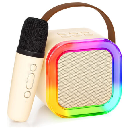 Haut Parleur Bluetooth K12 5W Avec Microphone – Beige -K12-BEIGE Tunisie