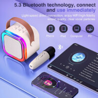 Haut Parleur Bluetooth K12 5W Avec Microphone – Beige -K12-BEIGE Tunisie