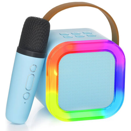 Haut Parleur Bluetooth K12 5W Avec Microphone – Bleu -K12-Bleu Tunisie