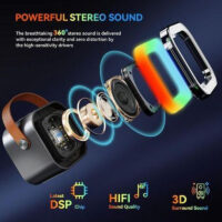 Haut Parleur Bluetooth K12 5W Avec Microphone – Noir -K12-Noir Tunisie