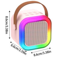 Haut Parleur Bluetooth K12 5W Avec Microphone – Rose -K12-Rose Tunisie