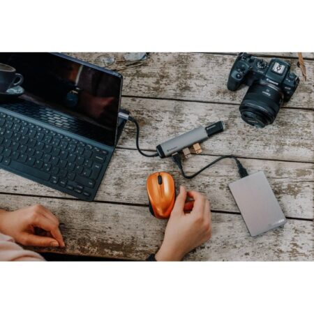 Hub USB Verbatim USB‑C vers 4 ports USB 3.2 Gen 1 – Gris -verb-acc02 Tunisie