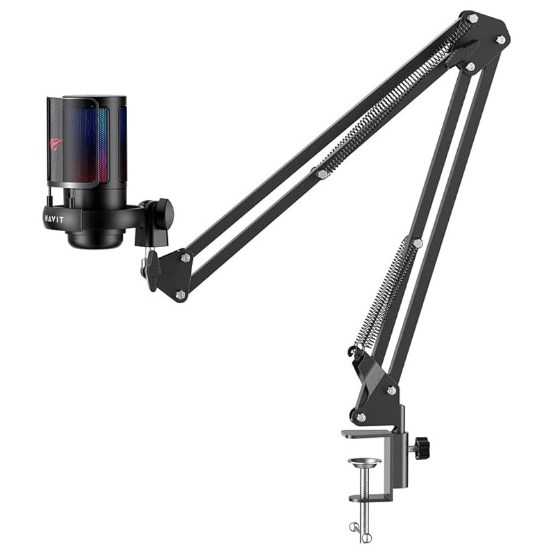 Microphone Gaming RGB Havit GK50 Pro -Noir -HV-GK50PRO Tunisie