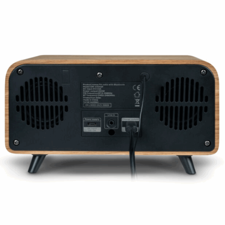 Enceinte Vintage avec réveil Thomson 30 w – Bois & Noir – RT850BT Tunisie