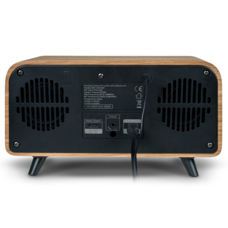 Enceinte Vintage avec réveil Thomson 30 w – Bois & Noir – RT850BT Tunisie