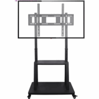 Support tv mobile avec 4 roues de 32″a 75″ – Noir Tunisie