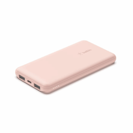 Power Bank Belkin Boost Charge 3 ports 10K – Rose- BPB011BTRG Tunisie