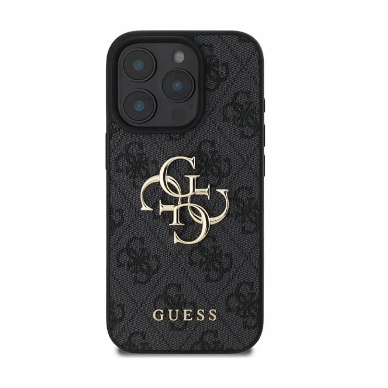 Coque Guess 4G avec grand logo en métal pour iPhone 16 Pro – Marron – 32758 Tunisie