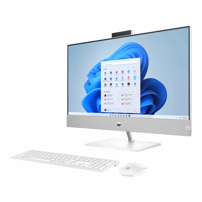 PC de Bureau All-in-One HP Pavilion 27-ca2025nk i5 13E Gen 8 Go 512 Go SSD RTX 3050 4G  – Blanc – A46TNEA Tunisie