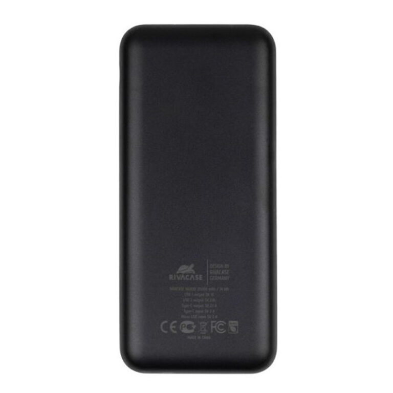 Power Bank Rivacase VA2041 10000 mAh – Noir – VA2041 Tunisie