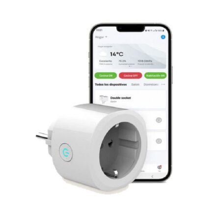 Prise Intelligente Ksix Smart Energy Mini Wifi 250 v – Blanc – BXWSP1M Tunisie