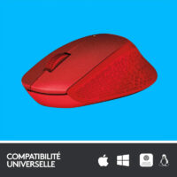 Souris Logitech M330 Silent Plus – Rouge -910-004911 Tunisie