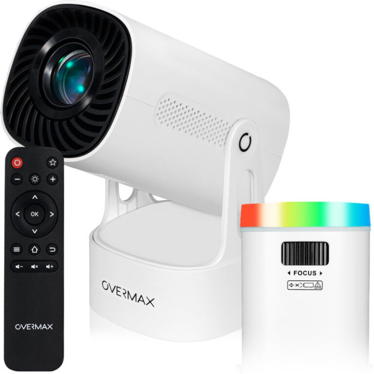 Vidéo Projecteur Overmax Multipic Ez Android TV 11 Bluetooth – Blanc -20240699 Tunisie