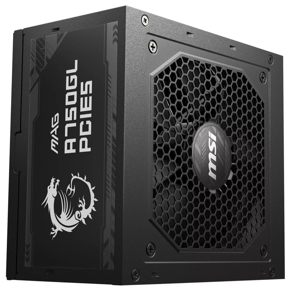 Bloc D’Alimentation Gamer MSI MAG A750GL PCIE5 80+ Gold Full Modulaire Noir – 306-7ZP8B11-CE0 Tunisie