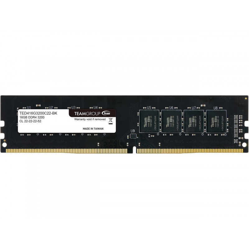 Barrette Mémoire Team Group 16 Go DDR4 3200 MHZ – TED416G3200C2201 Tunisie