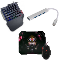 Pack Gaming Combo Mobile V4 4en1 Clavier + Souris + Tapis + Hub Tunisie
