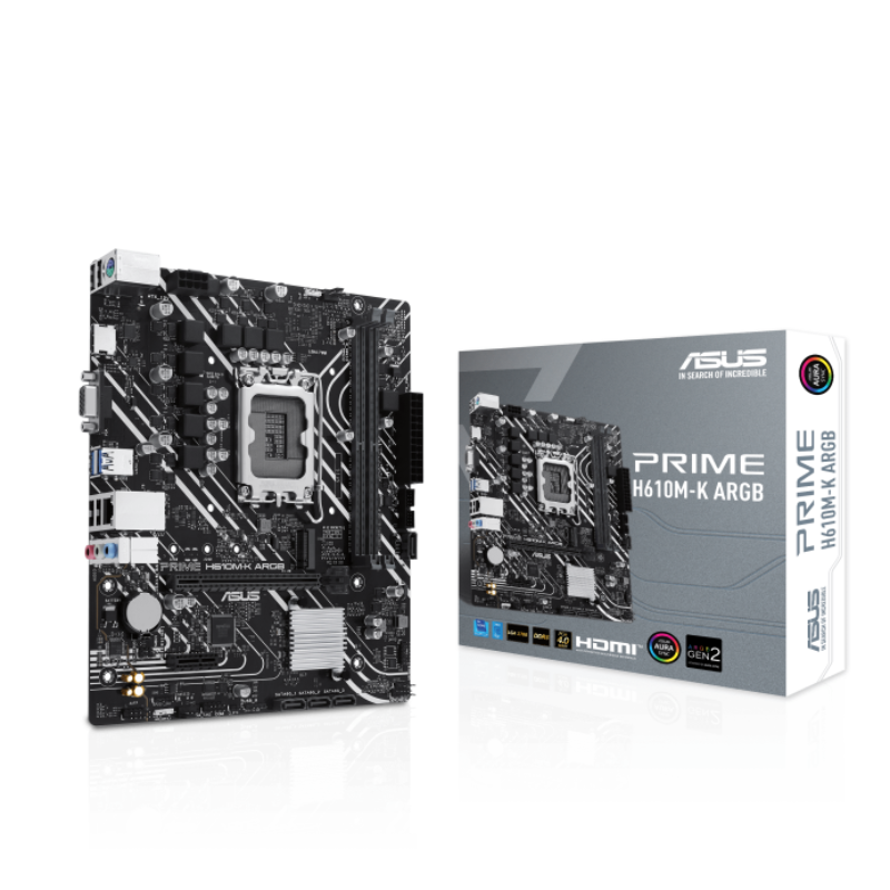 Carte Mère ASUS PRIME H610M-K ARGB D5 – 90MB1G90-M0EAY0 Tunisie