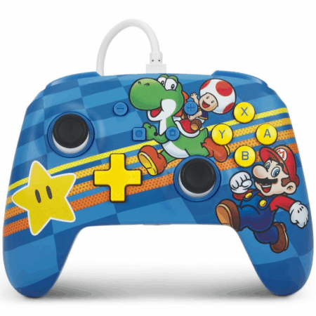 Manette Filaire Nintendo Switch PowerA Mario – Bleu Tunisie
