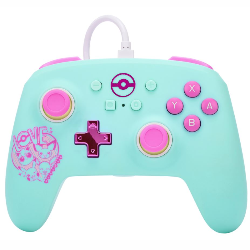 Manette Filaire Nintendo Switch PowerA Pokémon Sweet and Friends – Bleu Vert Tunisie