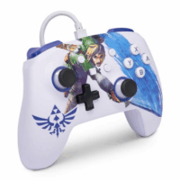 Manette Filaire Nintendo Switch PowerA Master Sword Attack – Blanc Tunisie