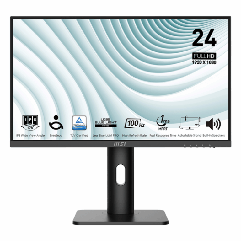 Ecran Msi Pro MP243XP 23.8″ IPS 100 Hz – Noir -9S6-3PB59H-051 Tunisie