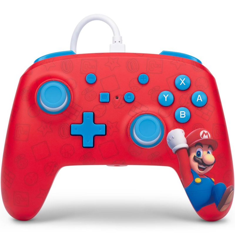 Manette Filaire Nintendo Switch Power A Woo-Hoo! Mario – Rouge Tunisie