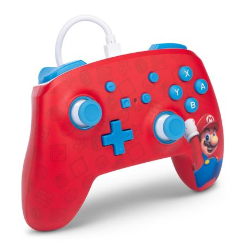 Manette Filaire Nintendo Switch Power A Woo-Hoo! Mario – Rouge Tunisie