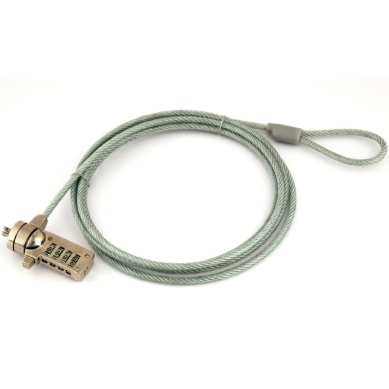 Cable Avec Verrou Sans Cle Pour Ordinateur Portable – Silver Tunisie